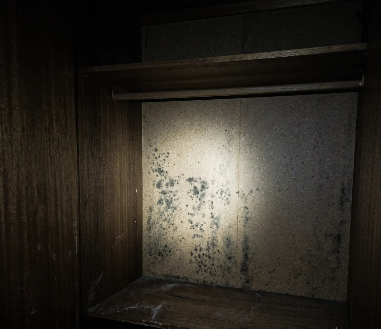 Closet and Cabinet Mold water damage in Hollywood, FL